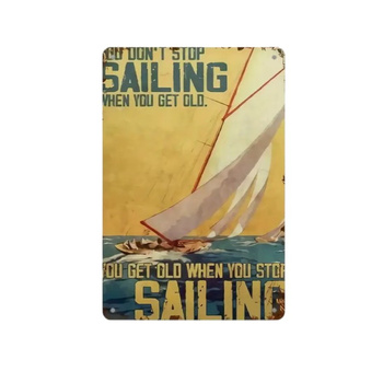TABLICZKA 20x30 METALOWA VINTAGE  SAILING