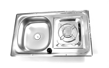 KUCHENKA GAZOWA JEDNOPALNIKOWA Z ZLEWEM - 600X350 MM