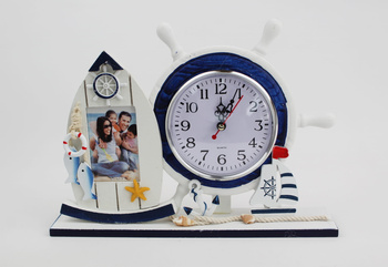 ZEGAR KOŁO STEROWE RAMKA ŁÓDKA