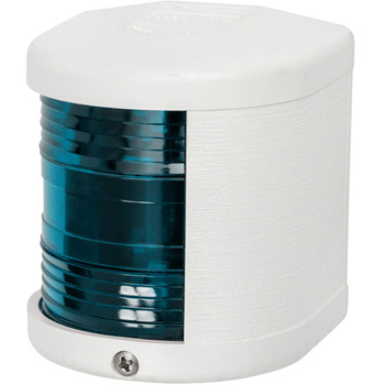 LAMPA NAWIGACYJNA S25 BURTOWA ZIELONA - 12V OBUDOWA BIAŁA (F)