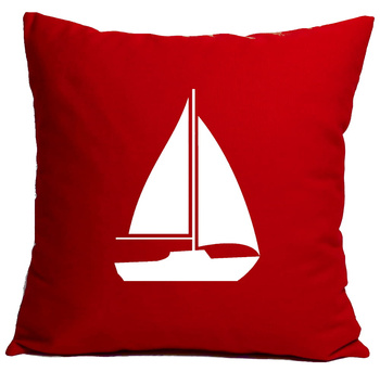 PODUSZKA MARYNISTYCZNA JACHT CZERWIEŃ/BIEL