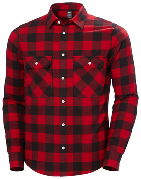 Koszula flanelowa Helly Hansen LOKKA FLANNEL LS SHIRT RED BUFFALO CHECK