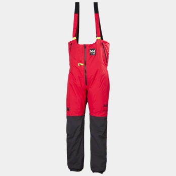 SPODNIE MĘSKIE HELLY HANSEN ÆGIR H2FLOW MIDLAYER SALOPETTE 30359 ALERT RED