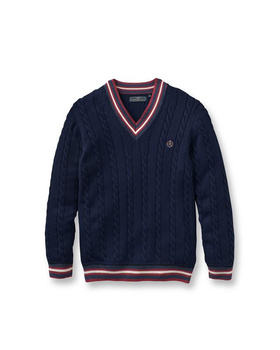 SWETER MĘSKI HENRI LLOYD TRAFFORD V-KNIT JUMPER - NAVY