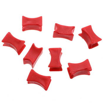 ZNACZNIKI ŁAŃCUCHA 12MM - CZERWONE - 8 SZT