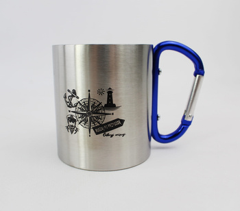 KUBEK METALOWY Z KARABIŃCZYKIEM RUSZAJ PO PRZYGODĘ