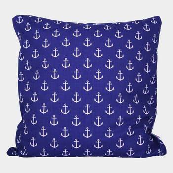 POSZEWKA MARYNISTYCZNA 40X40CM KOTWICA GRANATOWA