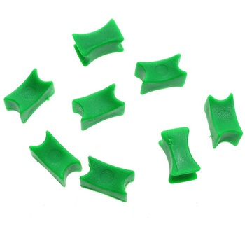 ZNACZNIKI ŁAŃCUCHA 12MM - ZIELONE - 8 SZT