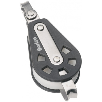 BLOCZEK POJEDYŃCZY Z KRĘTLIKIEM I ZACZEPEM - ROZMIAR 3 - LINA 10MM (W)