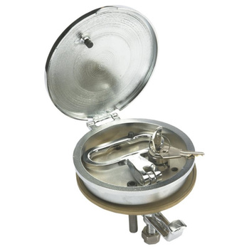 PODNOŚNIK DENNY Z ZAMKIEM WODOSZCZELNY 115 X 100, MOSIĄDZ CHROMOWANY