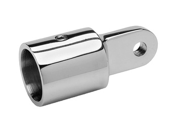 KOŃCÓWKA RURY BIMINI 20 MM ZE STALI NIERDZEWNEJ A4 - ZAKOŃCZENIE RURY / MOCOWANIE DO DASZKU BIMINI I ZADASZEŃ POKŁADOWYCH TOP CAP