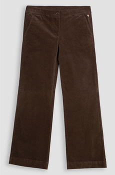 SPODNIE DAMSKIE MARINA MILITARE SZTRUKSOWE CZEKOLADOWE