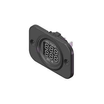 WOLTOMIERZ I AMPEROMIERZ LED RED, DC 5 - 30V DC 0