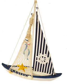 ŻAGLÓWKA DREWNIANA BIAŁA MORSKA