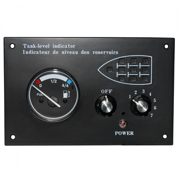 *** PANEL ZEGAR MULTI 7 FUEL TANKS CZARNY 0-180 OHM