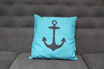 PODUSZKA MARYNISTYCZNA KOTWICA TURKUS/GRANAT