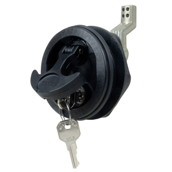 ZAMEK KLAPY, PODNOŚNIK DENNY, CZARNY 75x37MM