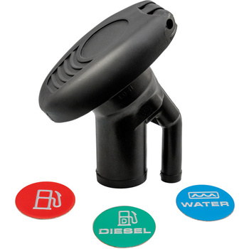 WLEW KĄTOWY Z ODPOWIETRZENIEM - UNIWERSALNY 38MM CZARNY (N)