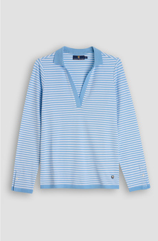 BLUZKA DAMSKA MARINA MILITARE T_SHIRT Z KOŁNIERZEM