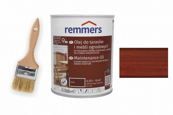 REMMERS OLEJ DO TARASÓW MEBLI OGRODOWYCH, POMOSTÓW  0,75L TEAK + GRATIS