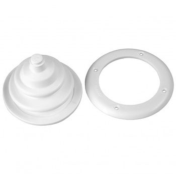 PRZEJŚCIE CIĘGNA BIAŁE Z RINGIEM D105MM H65MM