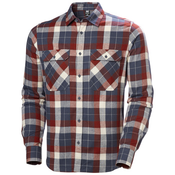 Koszula flanelowa Helly Hansen LOKKA FLANNEL LS SHIRT ALPINE FROST BOX STRIPE PL