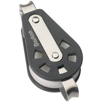 BLOCZEK POJEDYŃCZY Z ZACZEPEM - ROZMIAR 2 - LINA 8MM (W)