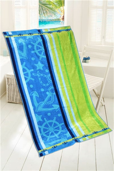 RĘCZNIK ŻEGLARSKI 85X170 PLAŻOWY BLUE LAGUNE