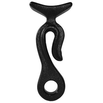 UCHWYT- HACZYK ODBIJACZA CZARNY NA LINĘ 6MM