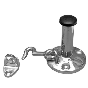 STOPER DO DZRZWI Z HACZYKIEM S/S H56MM