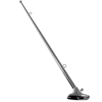 FLAGSZTOK 60CM Z PODSTAWKĄ 45DEG, STAL NIERDZEWNA