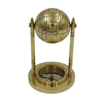 GLOBUS MOSIĘŻNY GRAWEROWANY 8,5cm