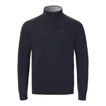 SWETER MĘSKI MUSTO M ORIGINAL 1/4 ZIP NECK KNIT 85082 NAVY
