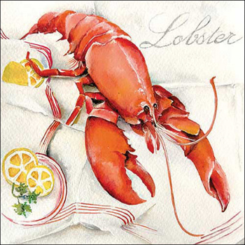 SERWETKI PAPIEROWE 33X33CM LOBSTER HOMAR