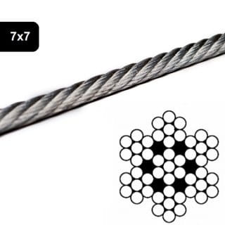 LINA STALOWA NIERDZEWNA KWASOODPORNA 3 MM SPLOT 7X7