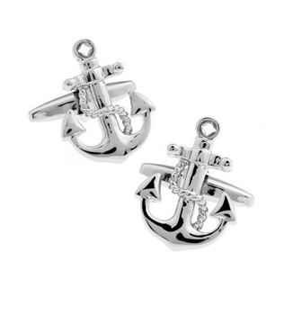 SPINKI DO MANKIETÓW KOSZULI KOTWICA Z LINĄ