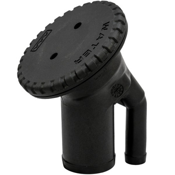 WLEW KĄTOWY Z ODPOWIETRZENIEM - WATER 38MM CZARNY (N)