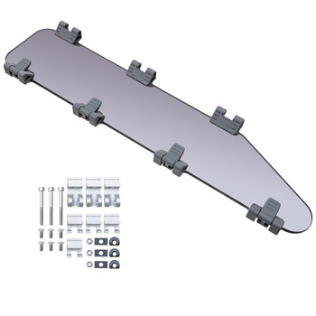 SZYBA - OKNO STANDARD ST4L (46) - OTWIERANE - SZARA - ZESTAW