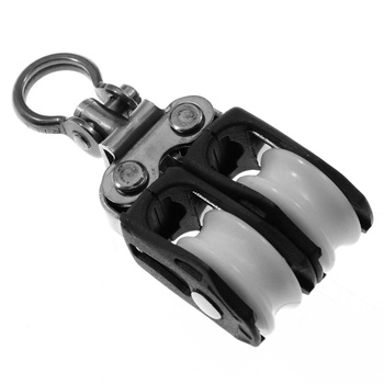 BLOCZEK PODWÓJNY Z KRĘTLIKIEM - ROZMIAR 0 - LINA 5MM (W)