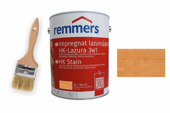 REMMERS IMPREGNAT LAZURA HK-LAZURA 3W1 5L PINIA/MODRZEW + GRATIS