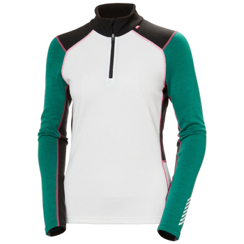 BIELIZNA DAMSKA HELLY HANSEN KOSZULKA W LIFA MERINO MIDW 1/2 ZIP (49377) EMERALD